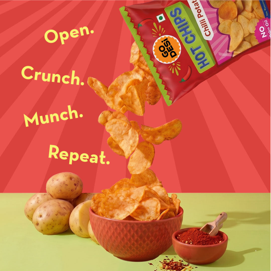 Hot Chips - Chilli Potato | No Palm Oil