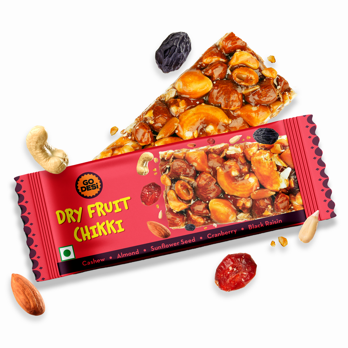 Crunchy Dry Fruit Chikki | Made with 5 Premium Dry Fruits