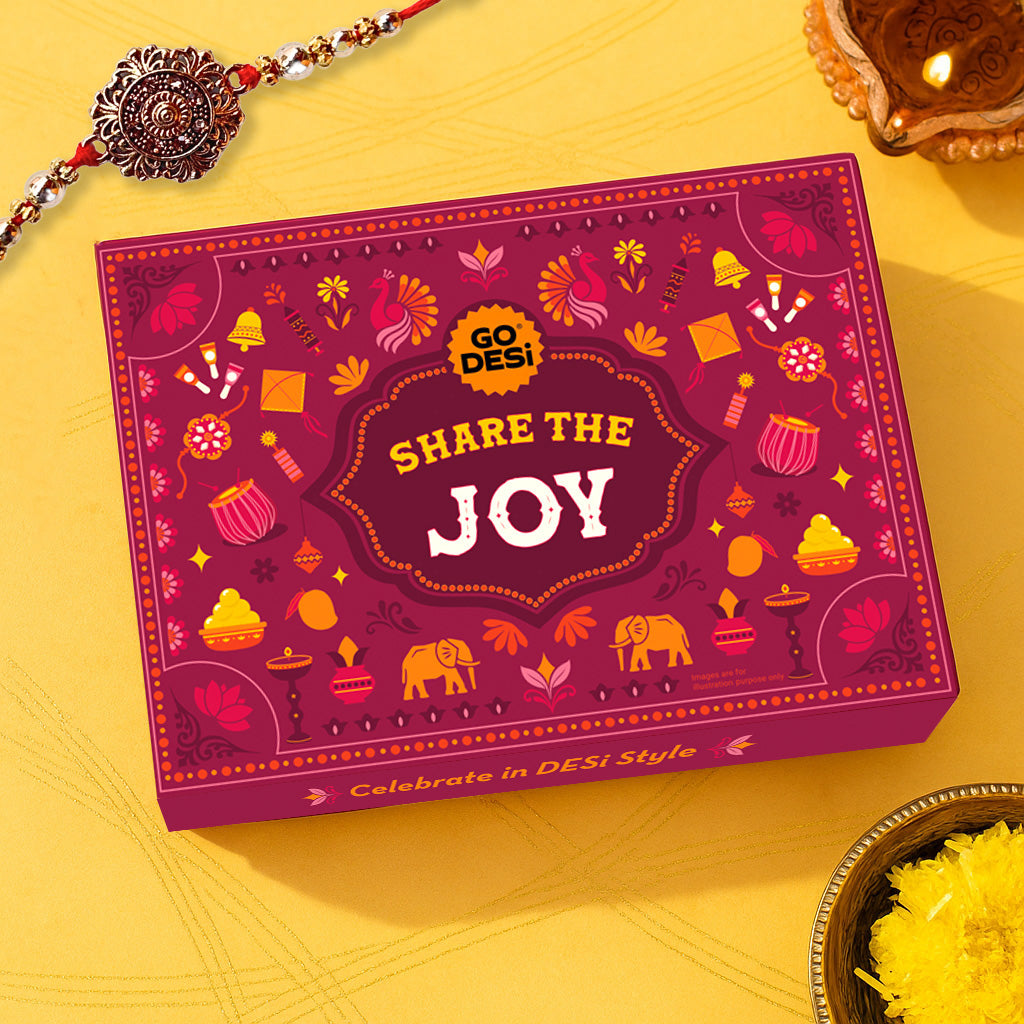 Share the Joy - Rakhi Gift Hamper with Rakhi & Roli Chawal Set