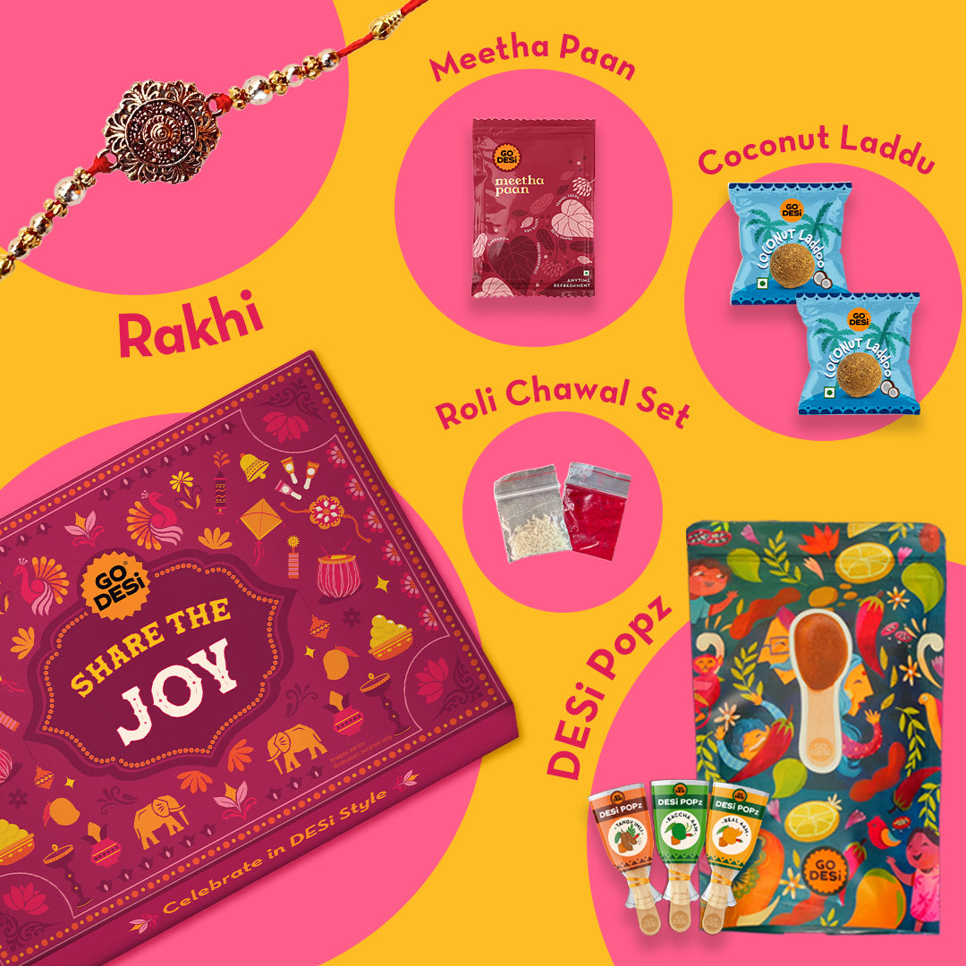Share the Joy - Rakhi Gift Hamper with Rakhi & Roli Chawal Set