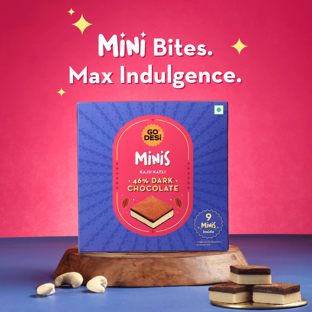 GO DESi Minis: 46% Dark Choco Kaju Katli