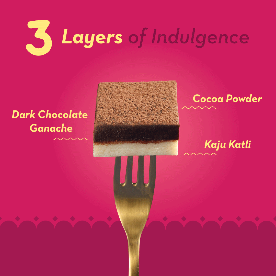 GO DESi Minis: 46% Dark Choco Kaju Katli