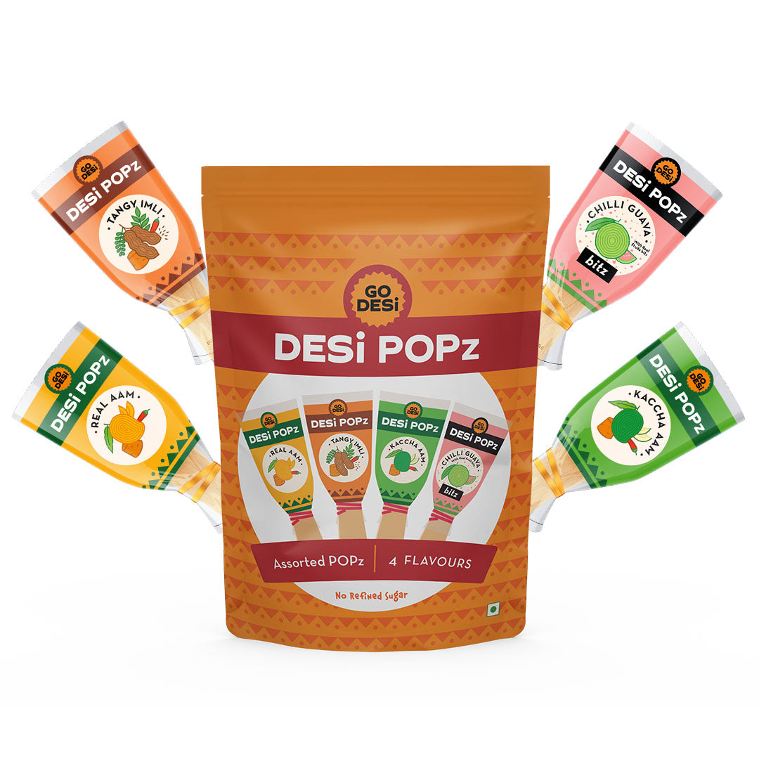 POPz Combo Pack x 2 | Tangy Imli | Real Aam | Kaacha Aam | Chilli Guava | 20 Pc/ Pack