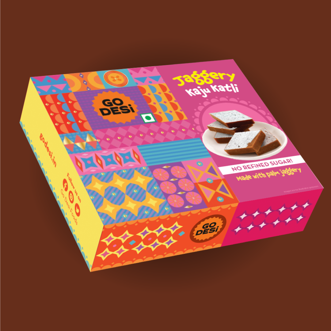 Jaggery Kaju Katli | Desi Meetha | Classic Sweets | Rich Indian Mithai - 200g