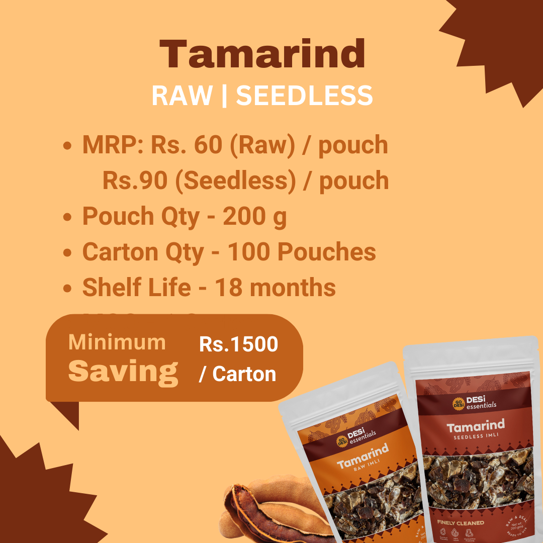 Tamarind (2 Flavours) Carton | 100 Packs/ Carton