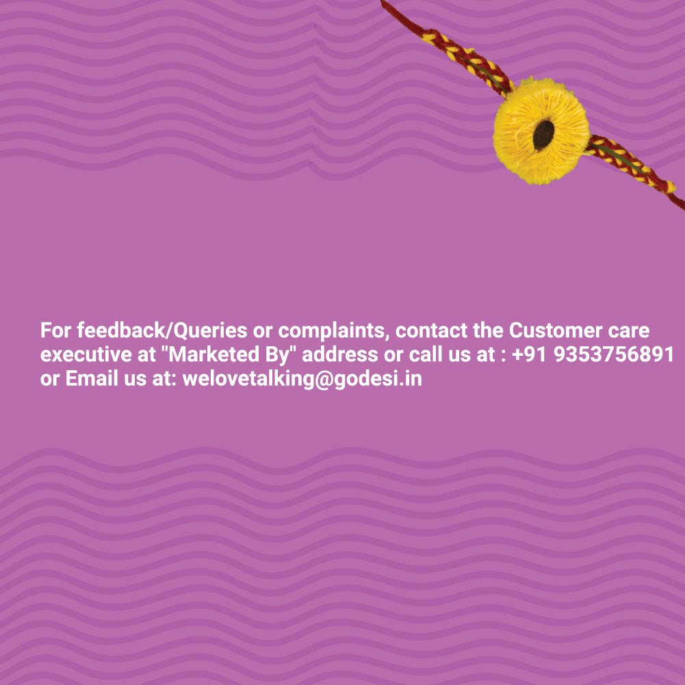 Premium Gift Hamper with Seed Rakhi and Roli Chawal Set