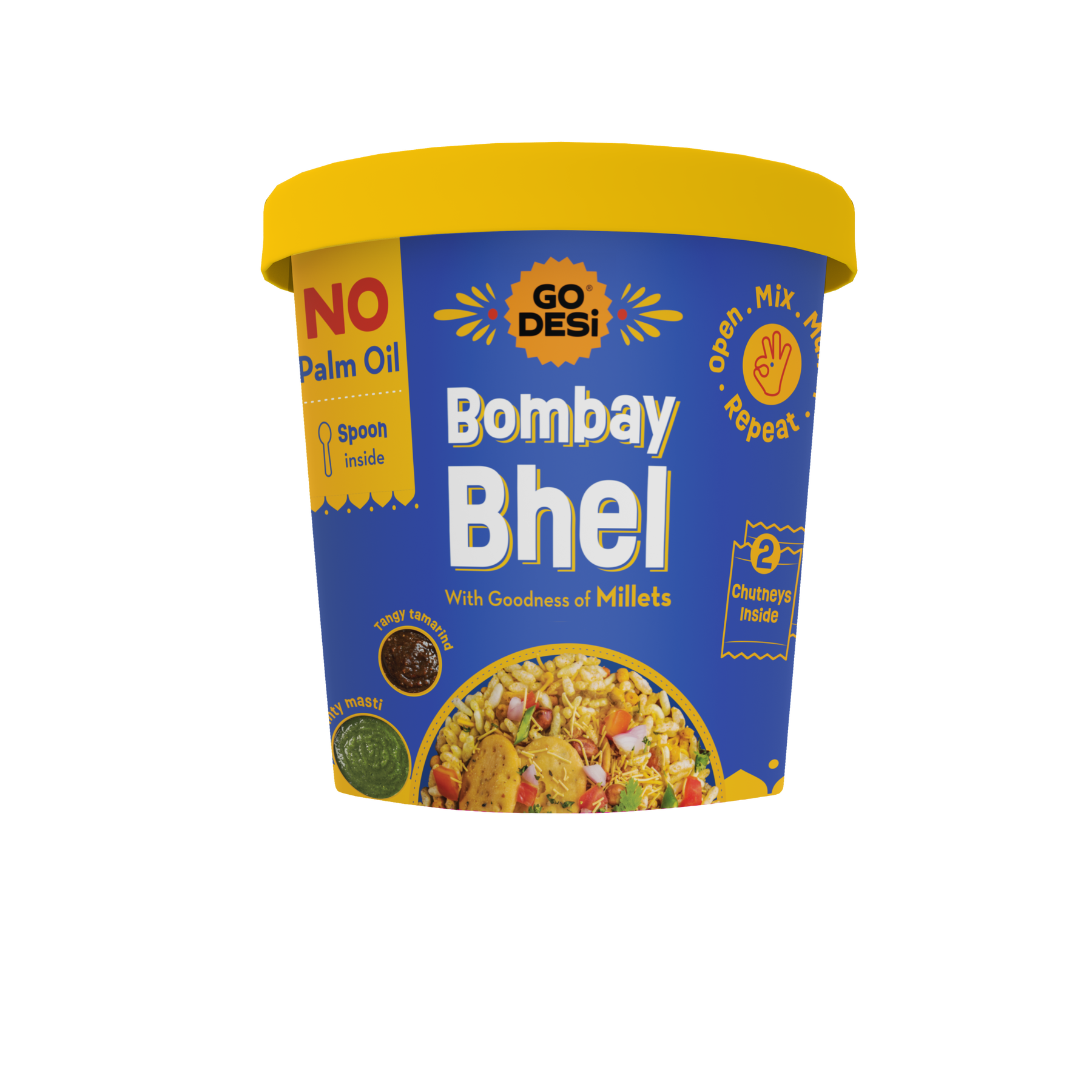 GO DESi - Bombay Bhel | Bhel Puri | Indian Snacks | Street Food | 100gms