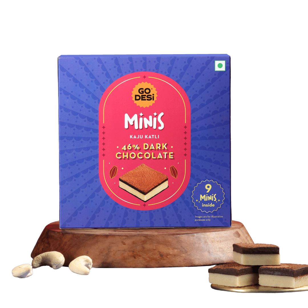 GO DESi Minis: 46% Dark Choco Kaju Katli