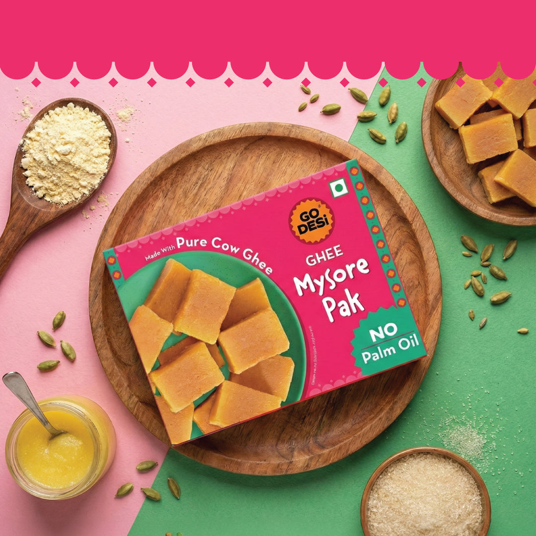 Ghee Mysore Pak | No Palm Oil