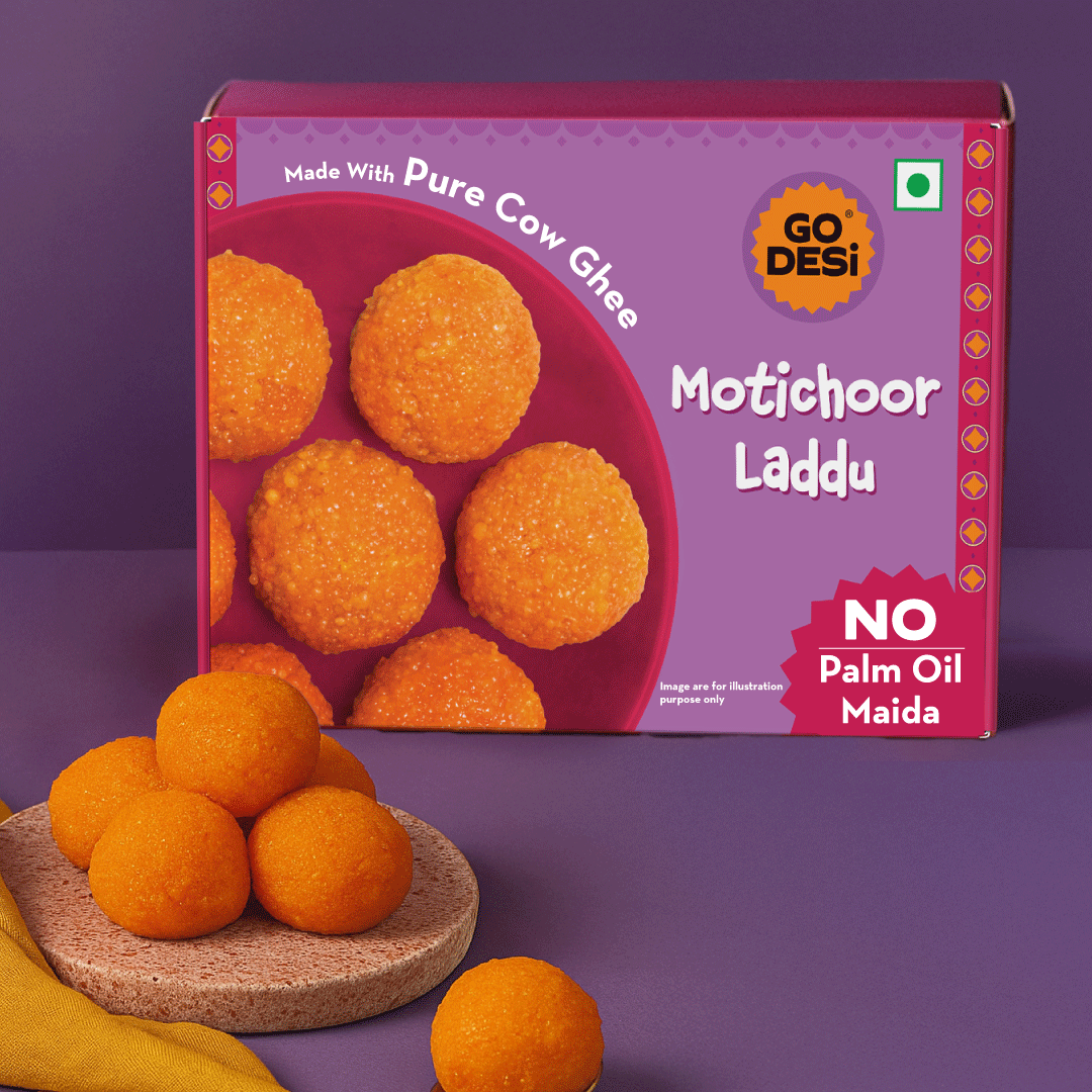 Ghee Motichoor Laddu | No Palm Oil or Maida