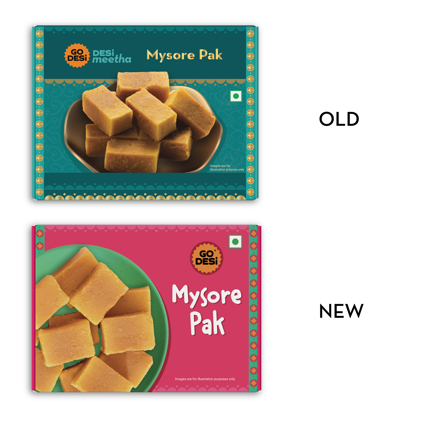 Mysore Pak - Made with Ghee | Classic Indian Mithai | DESi Sweets - 200g