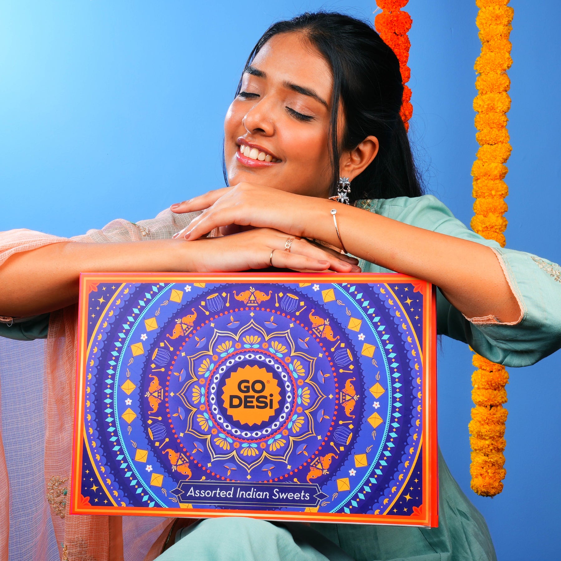 Assorted Meetha Gift Hamper with Rakhi & Roli Chawal Set