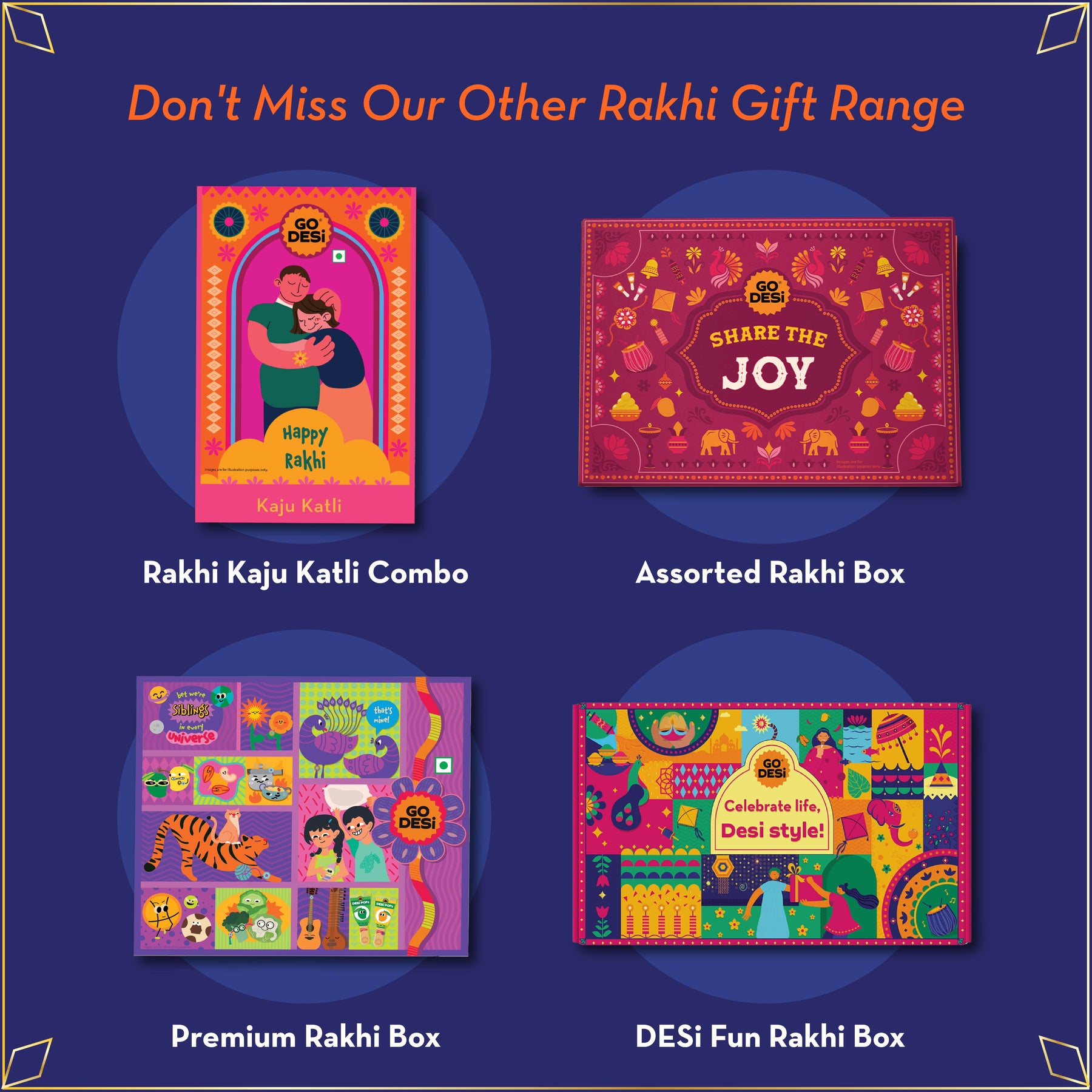 Assorted Meetha Gift Hamper with Rakhi & Roli Chawal Set