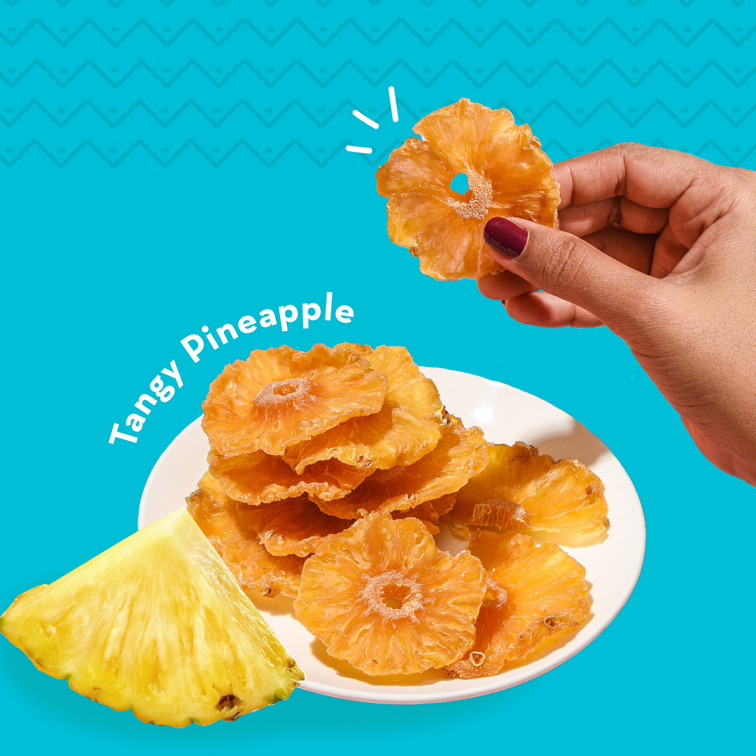 Tangy Pineapple Bytes, Sun-dried Pineapple Snack