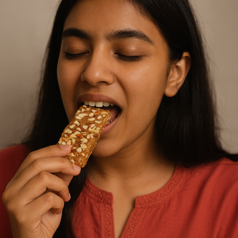 GO DESi - Badam Coconut Barfi | Dry Fruits Sweet | Almond Nuts Bar | Indian Mithai | Sweets Gift Pack | No Added Sugar | Pack of 8 | 12 grams each