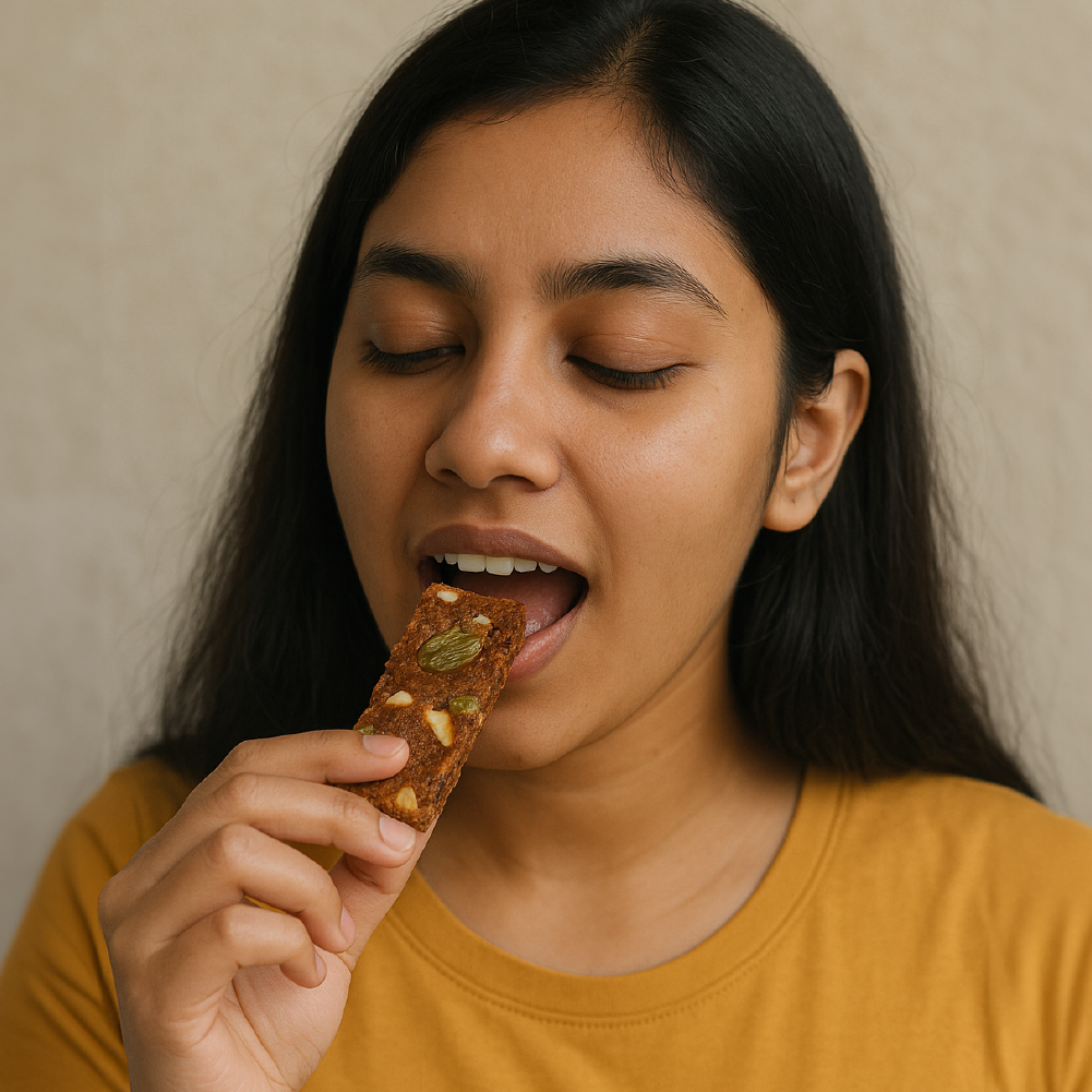 GO DESi - Kaju Kishmish Coconut Barfi | Dry Fruits Sweet | Cashew & Raisin Bar | Indian Mithai | Sweets Gift Pack | No Added Sugar | Pack of 8 | 12 grams each