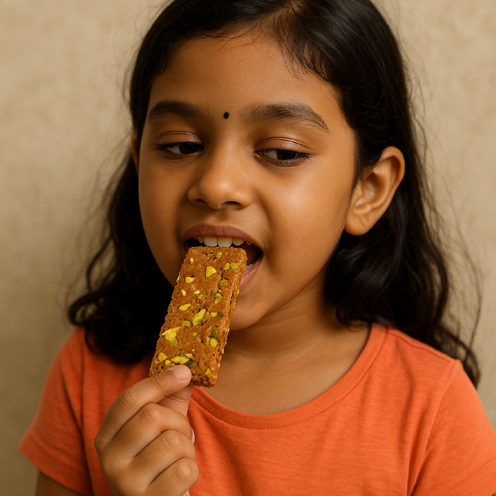 GO DESi - Pista Coconut Barfi | Dry Fruits Sweet | Pistachio Nuts Bar | Indian Mithai | Sweets Gift Pack | No Added Sugar | Pack of 8 | 12 grams each