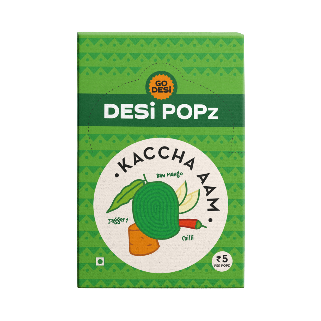 Kaccha Aam Popz | 100% Natural - Sour Raw Mango & Jaggery | Hand-made | 50 PCS -400 gms