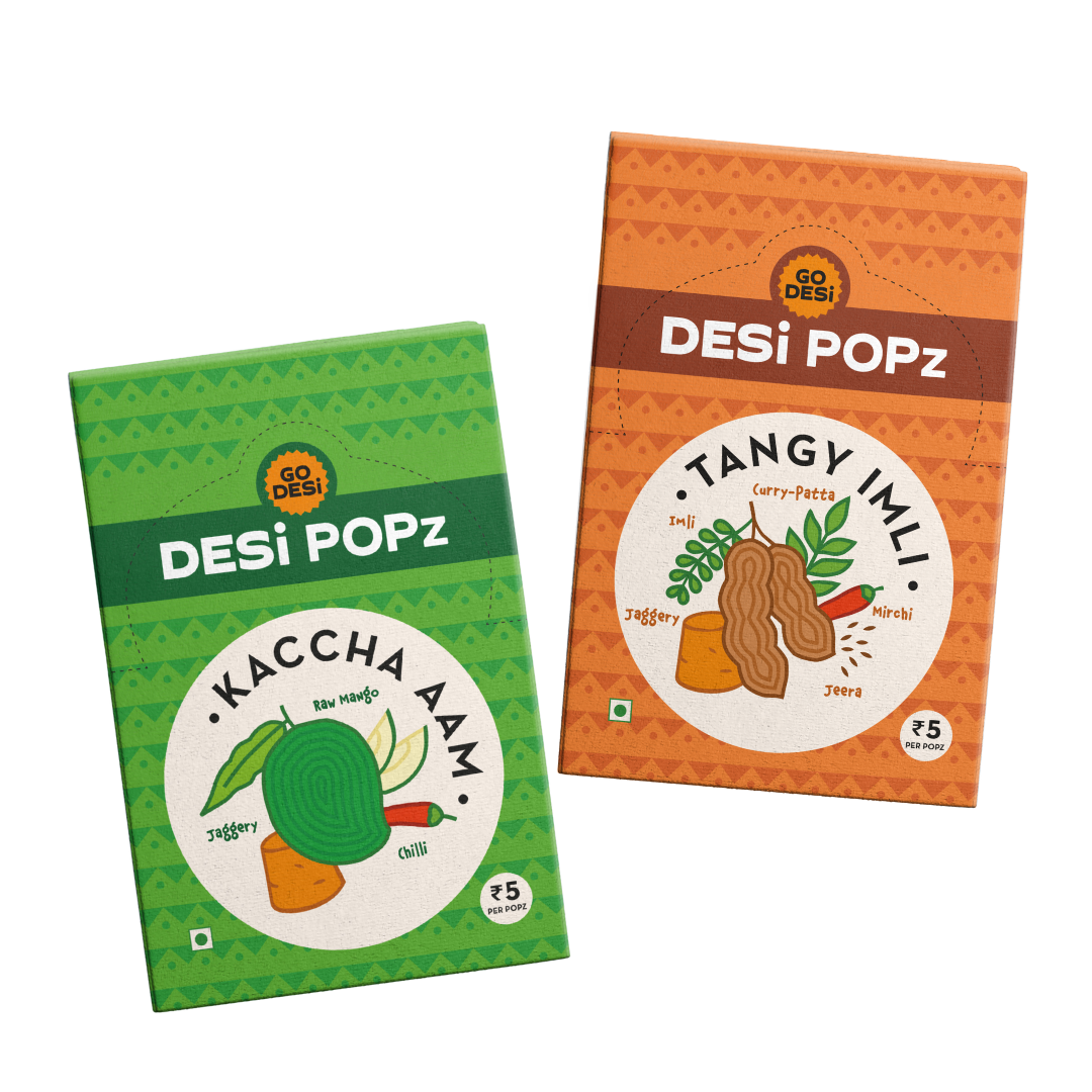 POPz Combo (Kaccha Aam + Tangy Imli) | 100% Natural | Hand-made with Jaggery| 50 PCS -400 gms