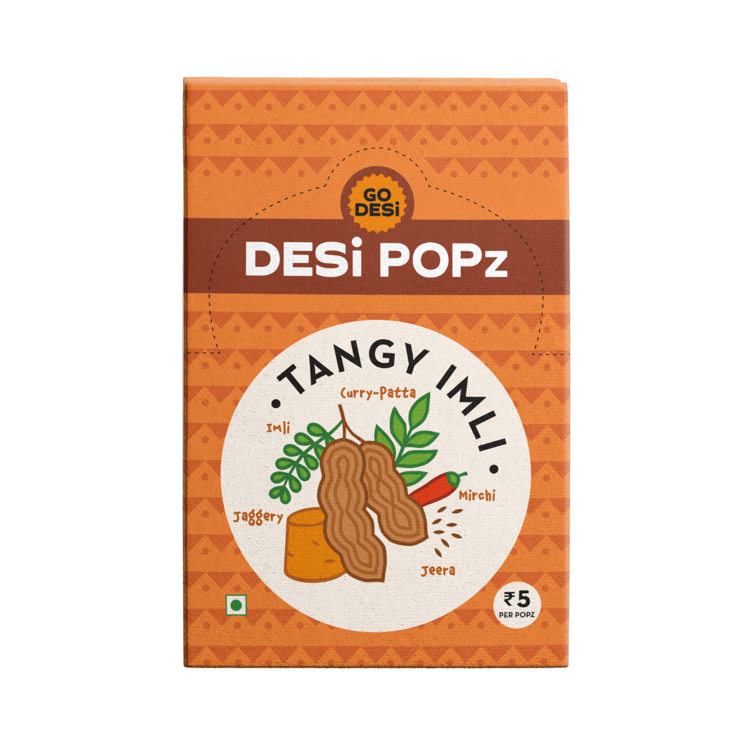 Tangy Imli Popz | 100% Natural - Tamarind, Spices & Jaggery | Hand-made | 50 PCS -400 gms