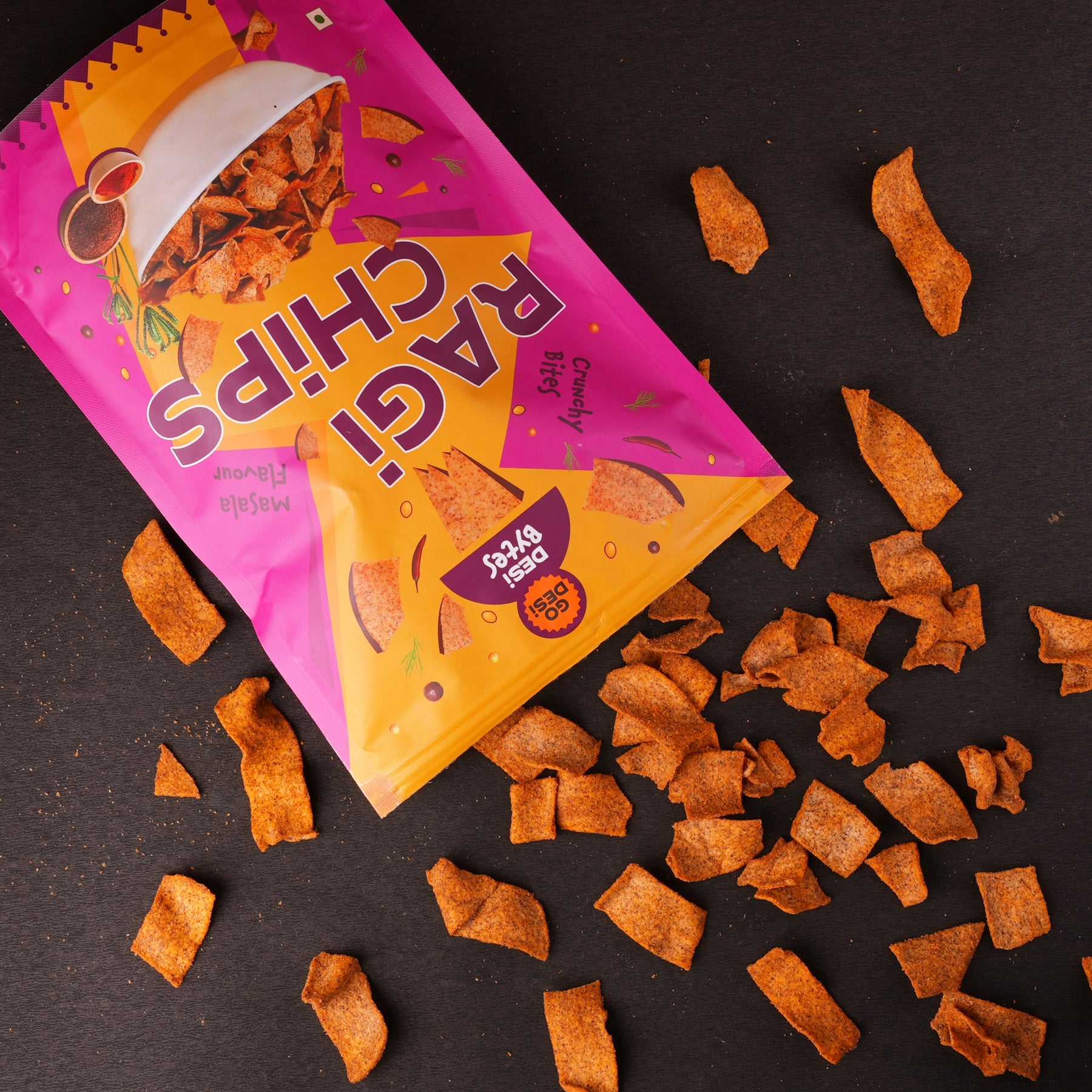 Baked Ragi Chips | All-day Snacks | Namkeen - 250 gms