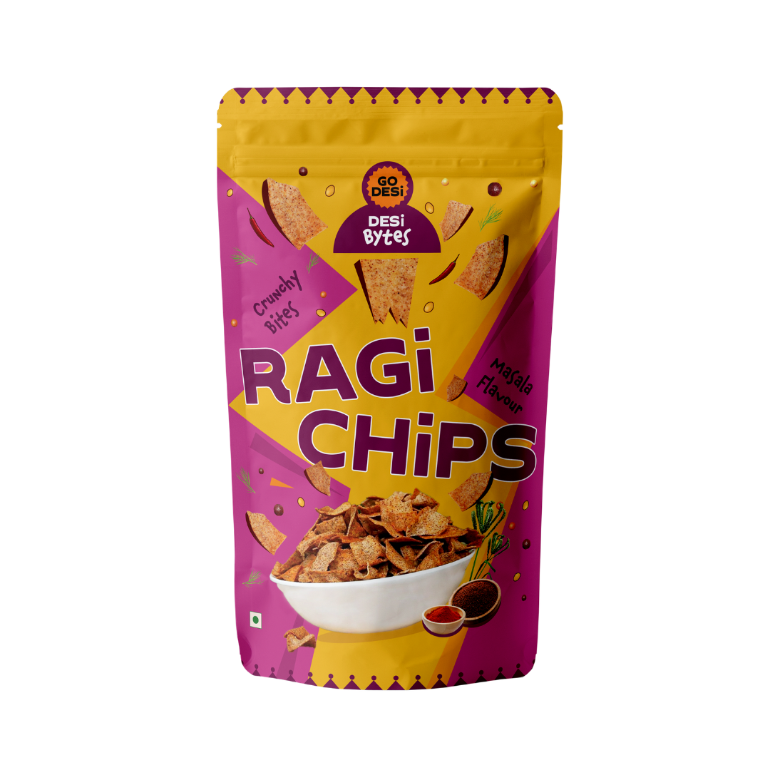 Baked Ragi Chips | All-day Snacks | Namkeen - 250 gms