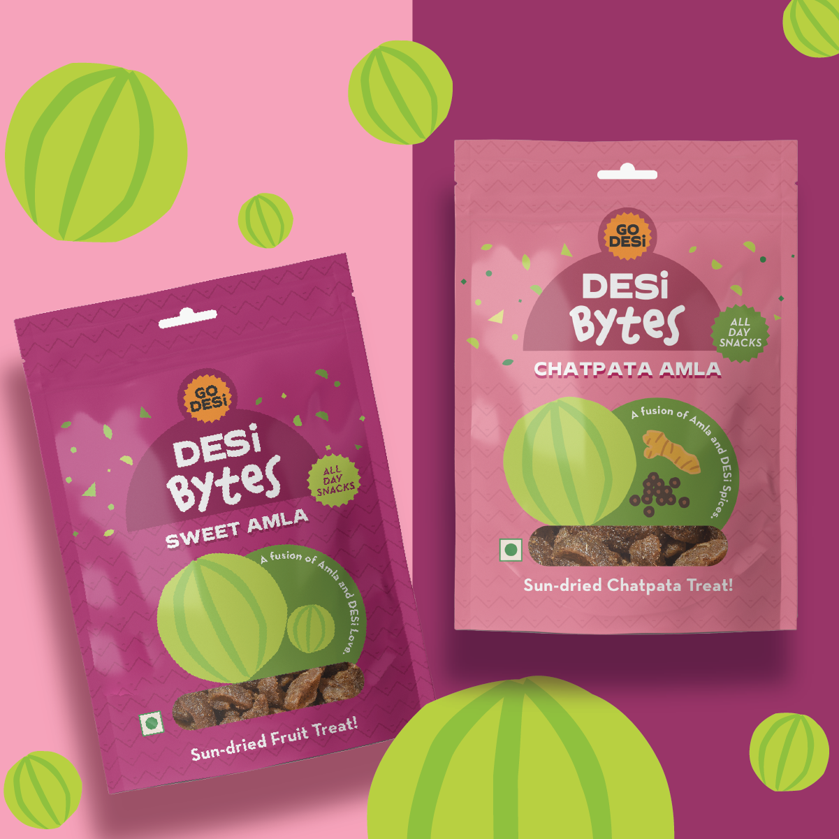 Amla Bytes Combo (Sweet + Chatpata) | Sun-dried | All-day Snacks |100% Natural | 10 Packs - 325gms