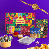 DESi Fun Gift Hamper with Rakhi & Roli Chawal Set