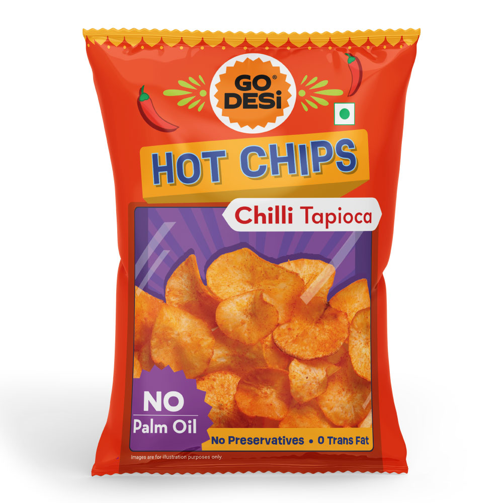 Hot Chips - Chilli Tapioca | No Palm Oil