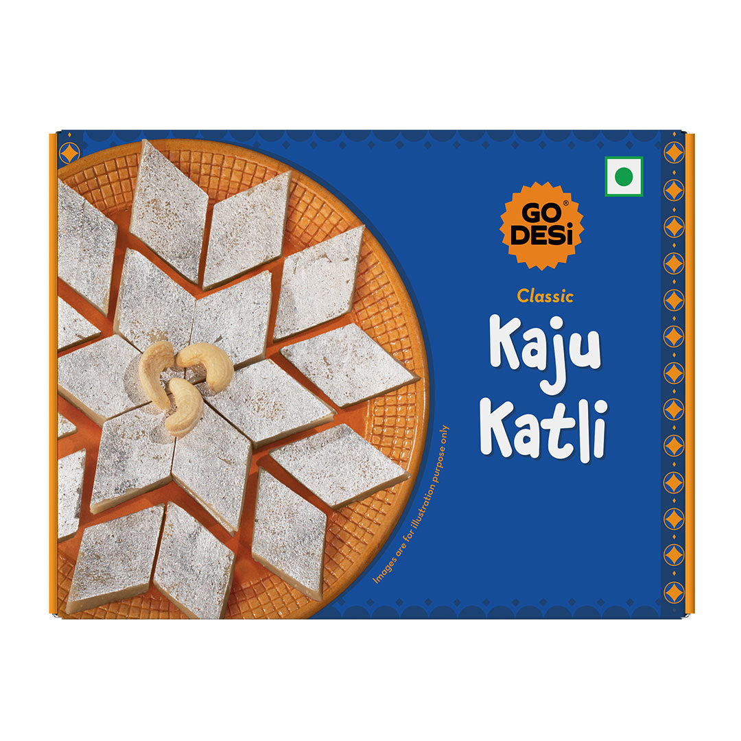 Kaju Katli Box | Desi Meetha | Classic Sweets | Rich Indian Mithai - 200g