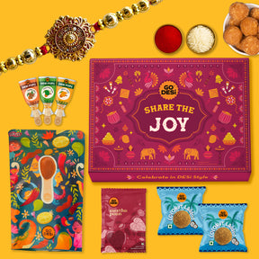 Share the Joy - Rakhi Gift Hamper with Rakhi & Roli Chawal Set