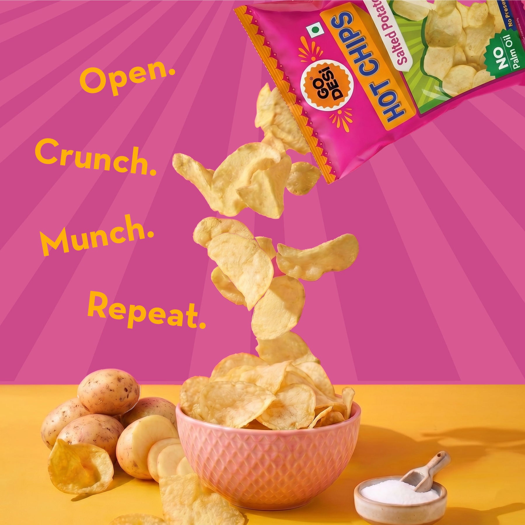 Hot Chips - Salted Potato | No Palm Oil