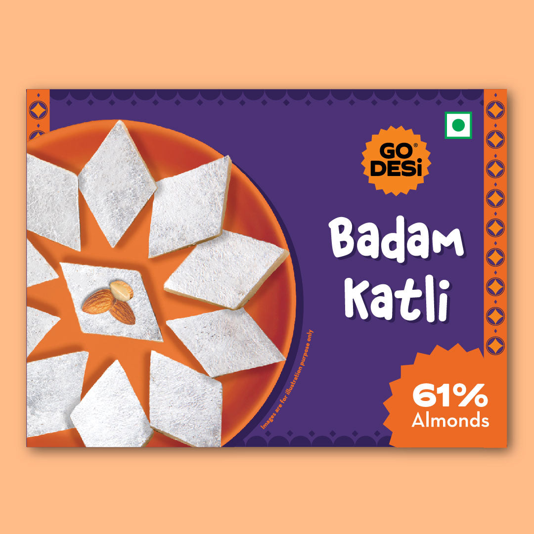 Premium Badam Katli | DESi Meetha | Rich Indian Mithai | Classic Sweets - 180g