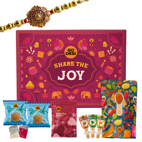 Share the Joy - Rakhi Gift Hamper with Rakhi & Roli Chawal Set