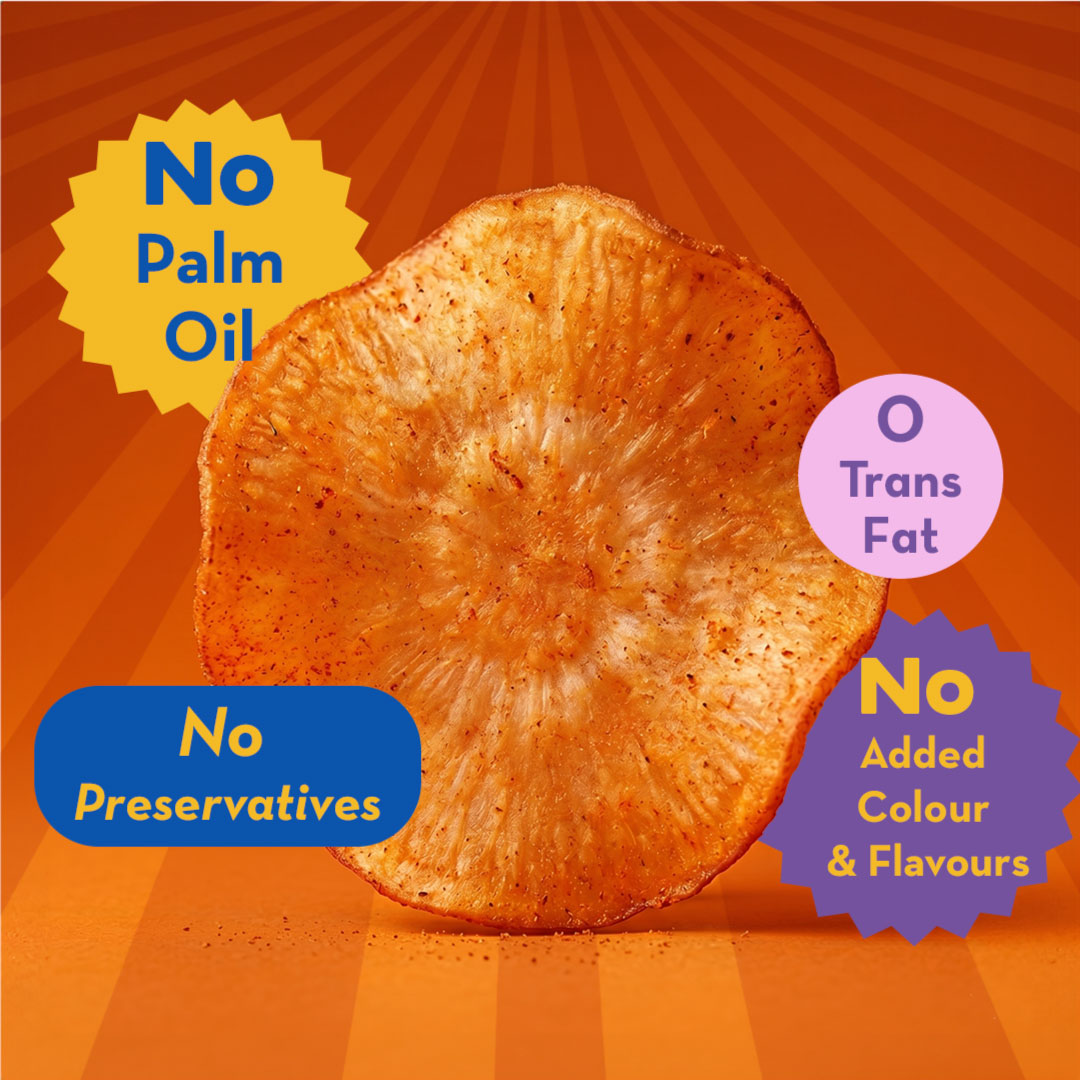 Hot Chips - Chilli Tapioca | No Palm Oil