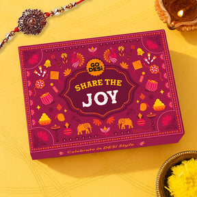 Share the Joy - Rakhi Gift Hamper with Rakhi & Roli Chawal Set