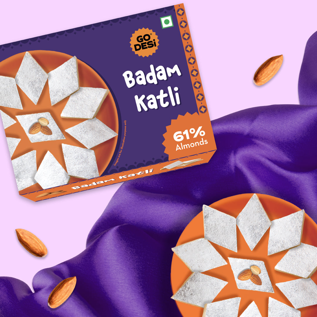 Premium Badam Katli | DESi Meetha | Rich Indian Mithai | Classic Sweets - 180g