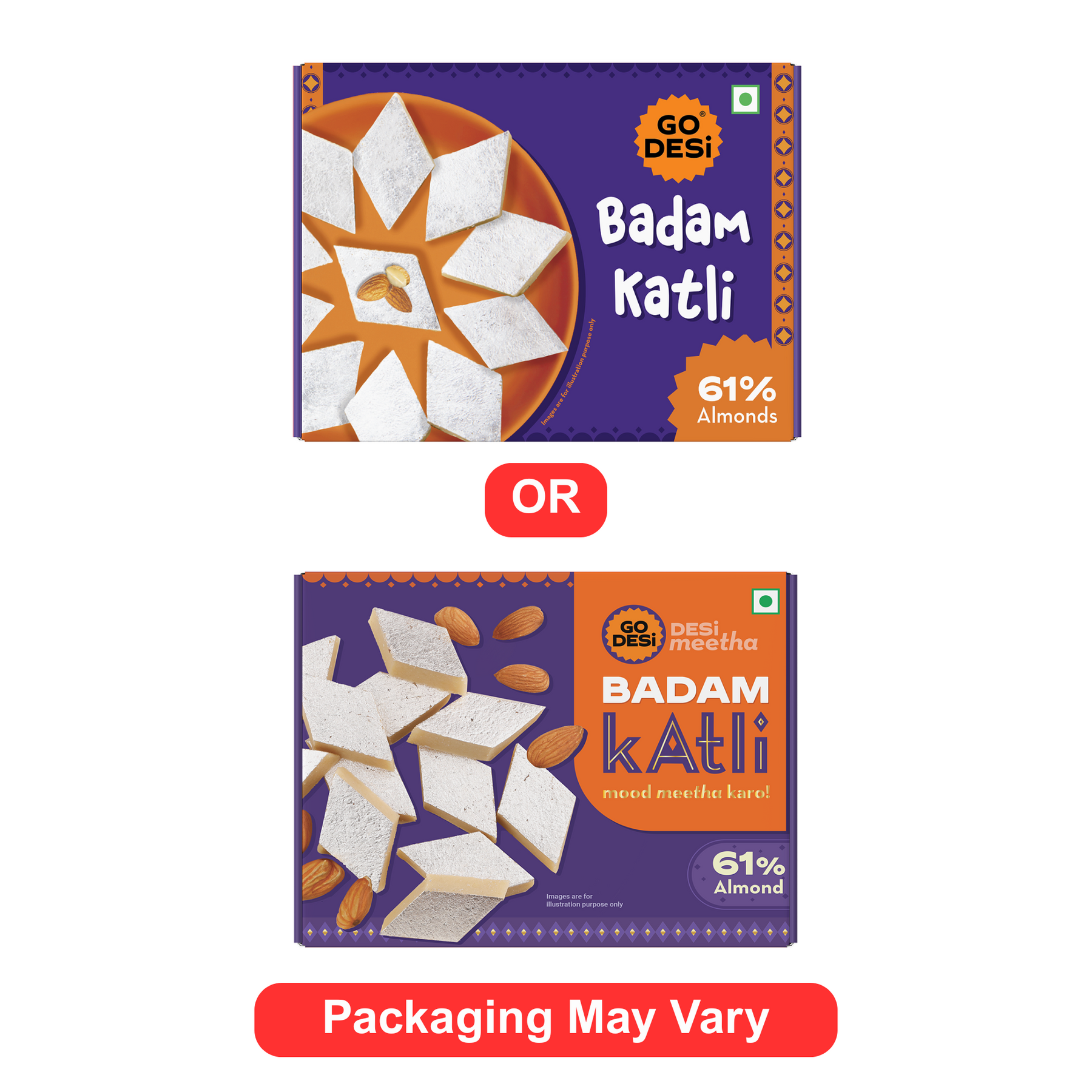 Premium Badam Katli | DESi Meetha | Rich Indian Mithai | Classic Sweets - 180g