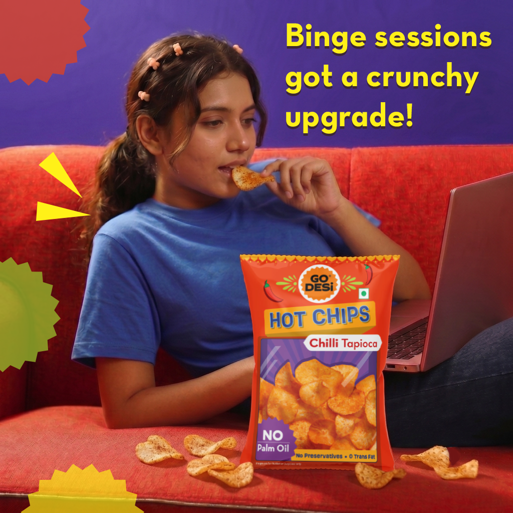 Hot Chips - Chilli Tapioca | No Palm Oil