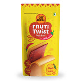 FRUTi Twist - Real Aam | Fruit Bars | No preservatives | Mango Fruit Jelly | Aam Papad - 10 Pcs