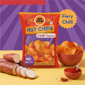 Hot Chips - Chilli Tapioca | No Palm Oil