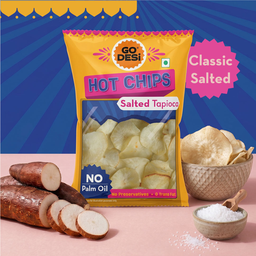 Hot Chips - Salted Tapioca | No Palm Oil
