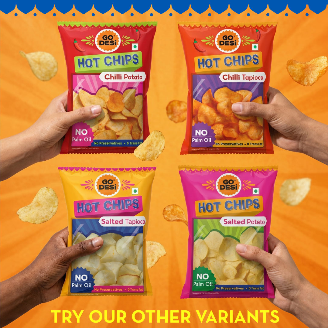 Hot Chips - Chilli Tapioca | No Palm Oil