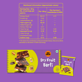 Dry Fruit Barfi - Pack of 6