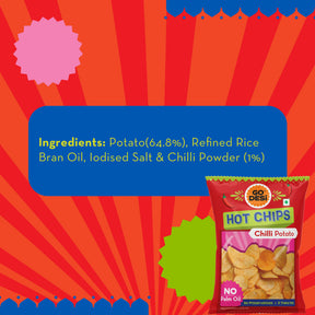 Hot Chips - Chilli Potato | No Palm Oil