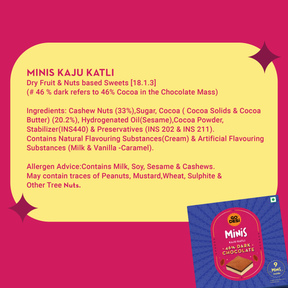 GO DESi Minis: 46% Dark Choco Kaju Katli