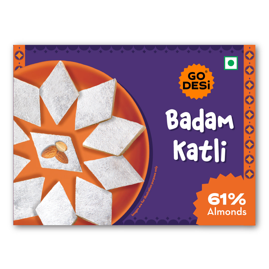 Premium Badam Katli | DESi Meetha | Rich Indian Mithai | Classic Sweets - 180g