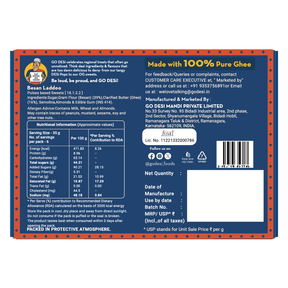 Besan Laddoo - 100% Pure Ghee | Classic Indian Mithai | DESi Sweets - 180g