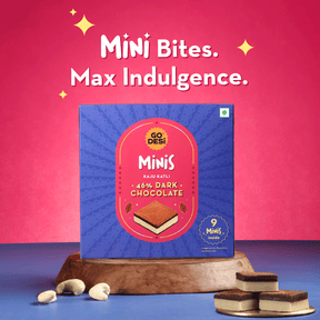 GO DESi Minis: 46% Dark Choco Kaju Katli