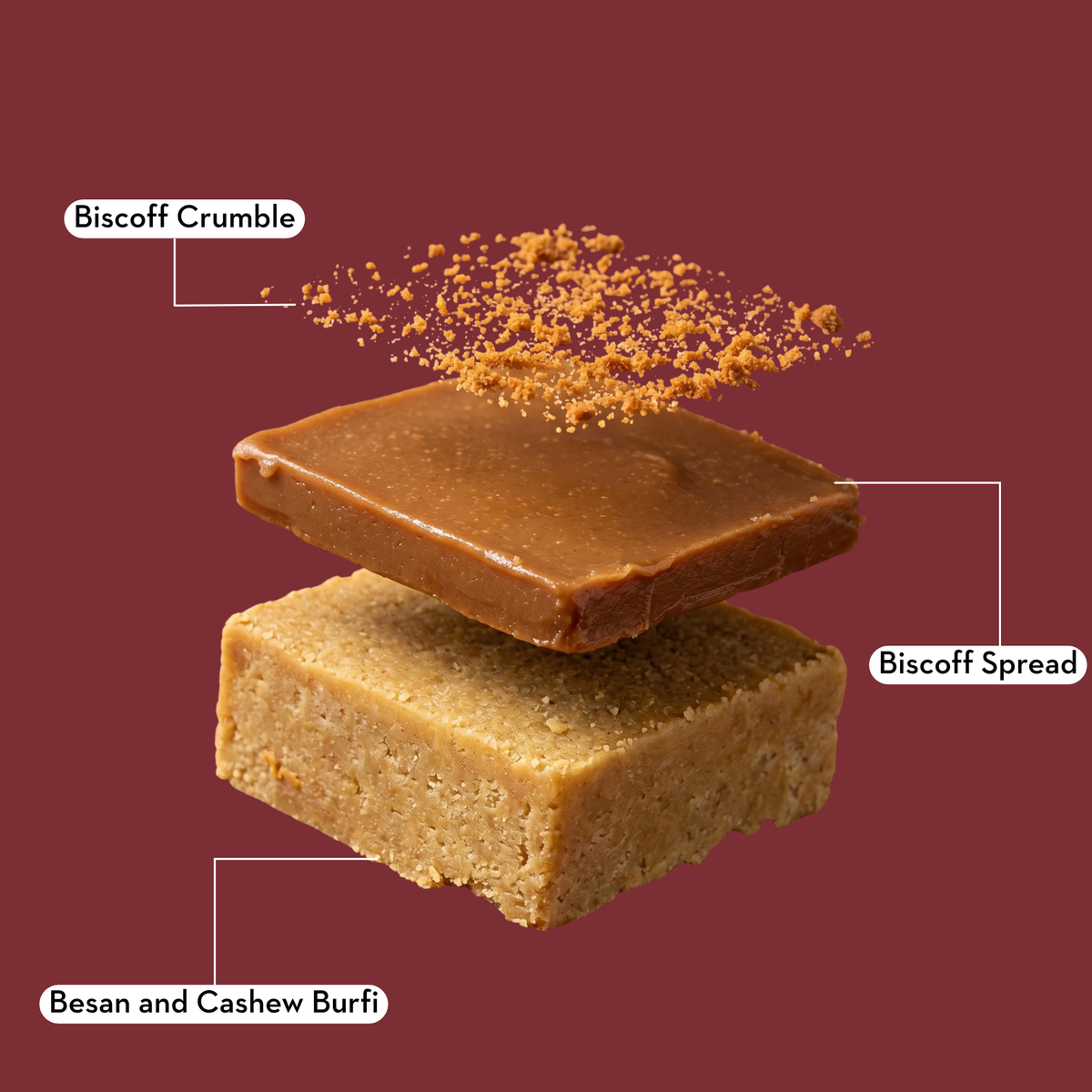 Besan Biscoff Fudge